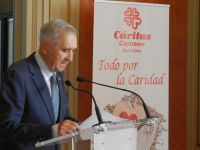El TG. Rafael Barbudo durante su alocución